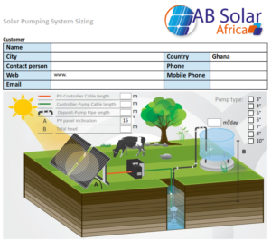 AB Solar pumps for Ghana market